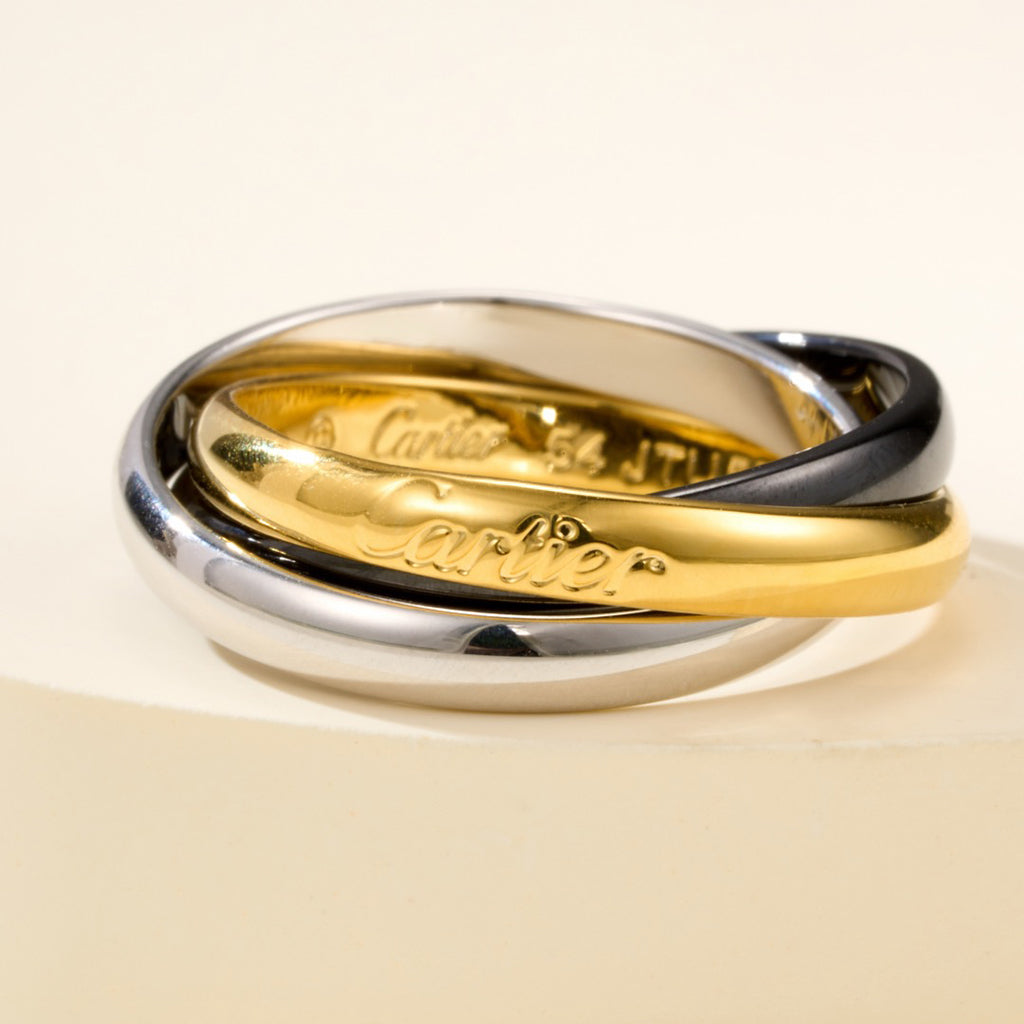 [Okajuri Jewelry] TRINITY 3.2MM RING BLACK CERAMIC