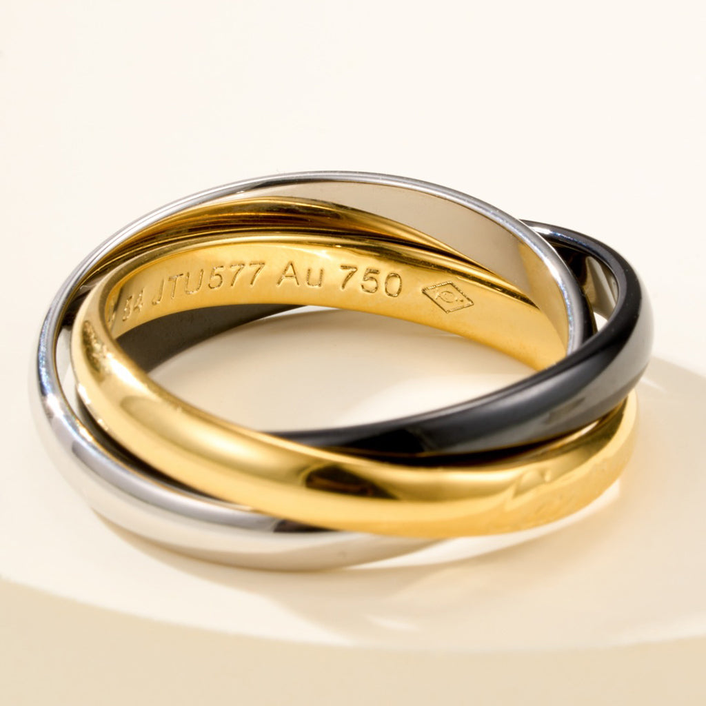 [Okajuri Jewelry] TRINITY 3.2MM RING BLACK CERAMIC