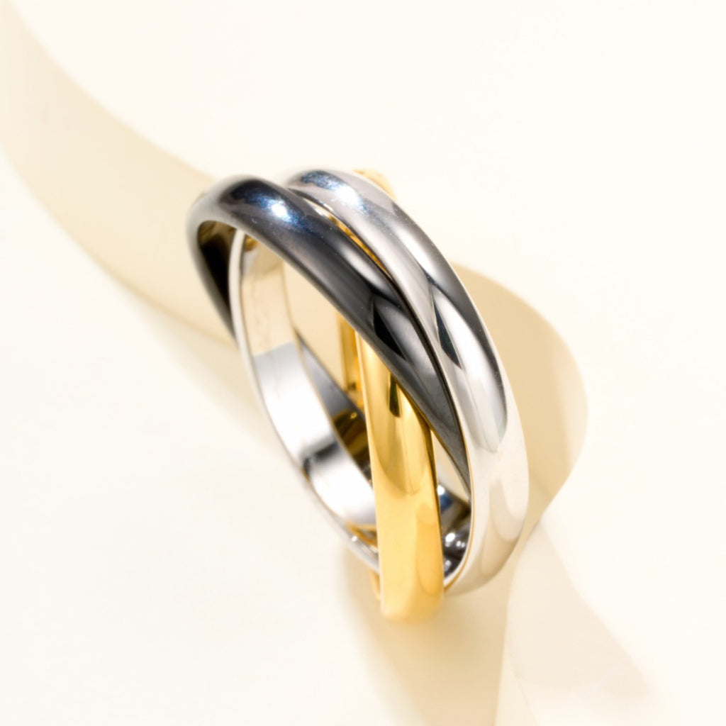 [Okajuri Jewelry] TRINITY 3.2MM RING BLACK CERAMIC