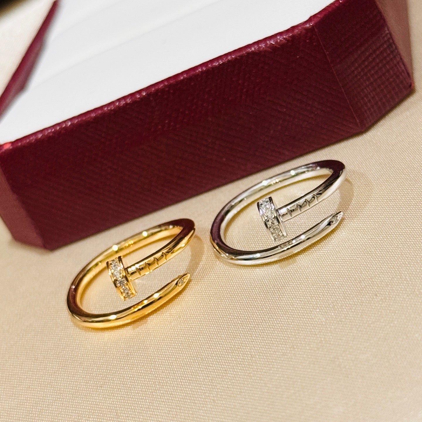 [Okajuri Jewelry] JUSTE 1.8MM HALF DIAMOND RING