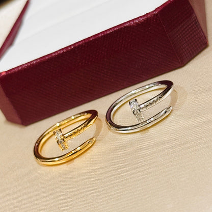 [Okajuri Jewelry] JUSTE 1.8MM HALF DIAMOND RING