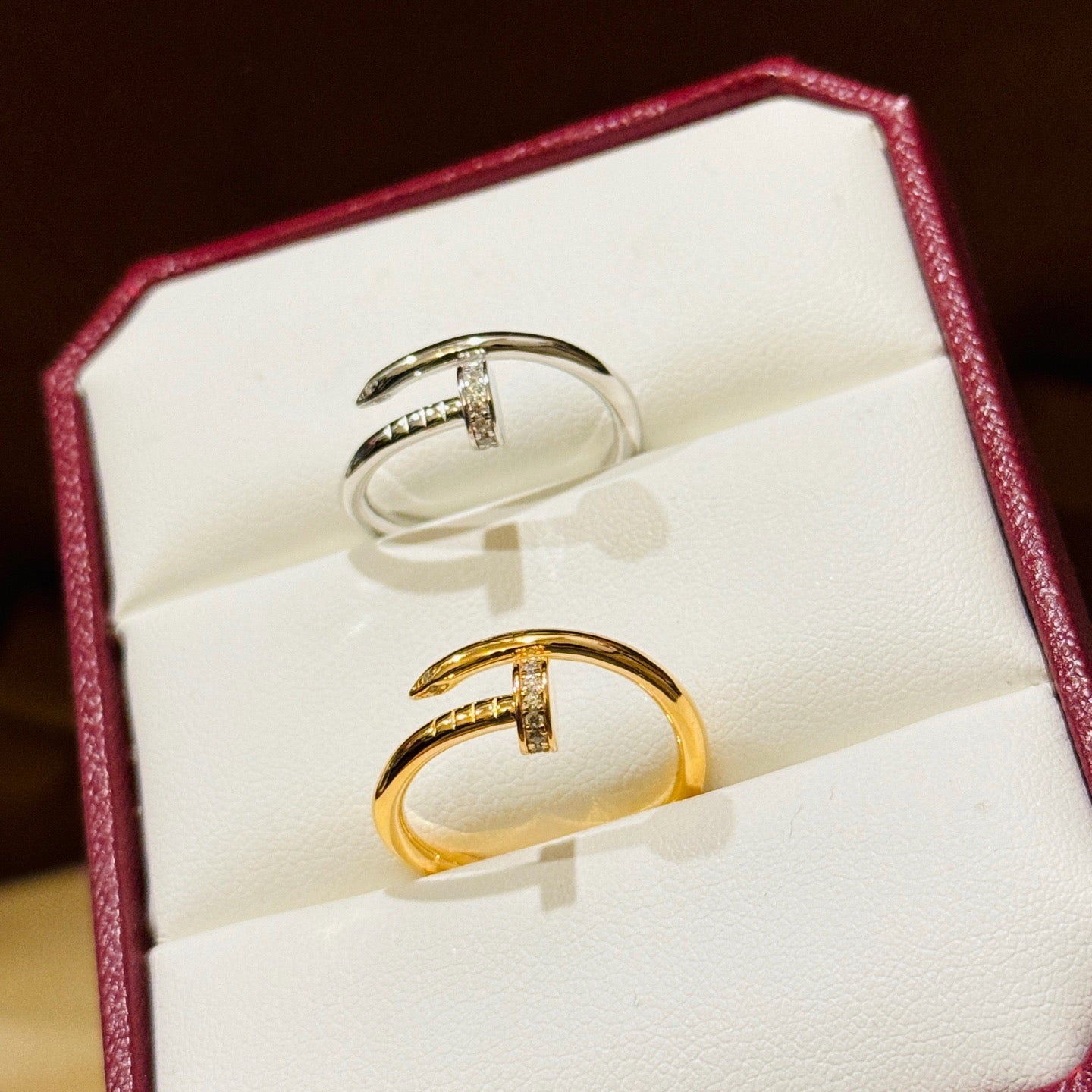 [Okajuri Jewelry] JUSTE 1.8MM HALF DIAMOND RING