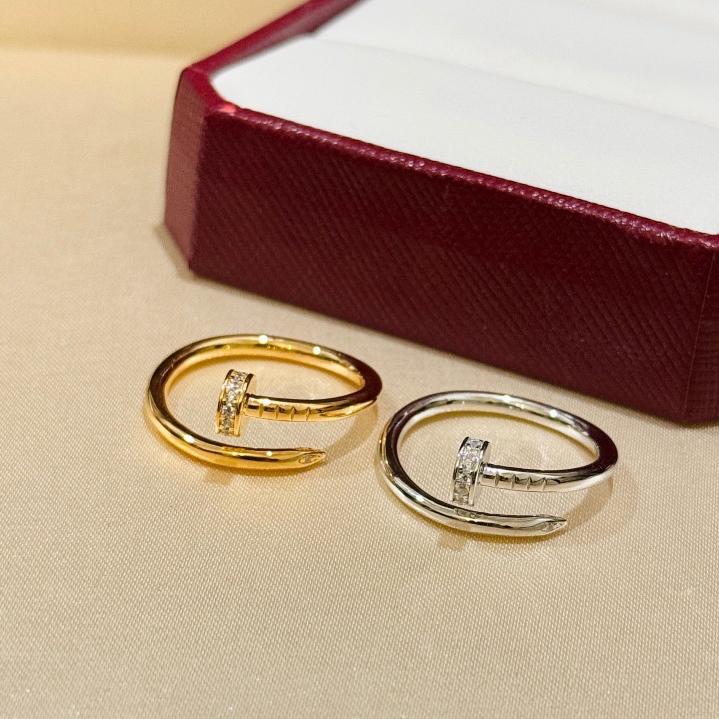 [Okajuri Jewelry] JUSTE 1.8MM HALF DIAMOND RING