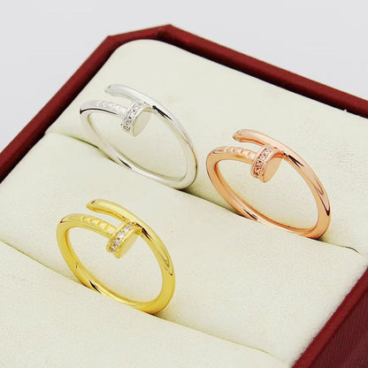 [Okajuri Jewelry] JUSTE 1.8MM HALF DIAMOND RING
