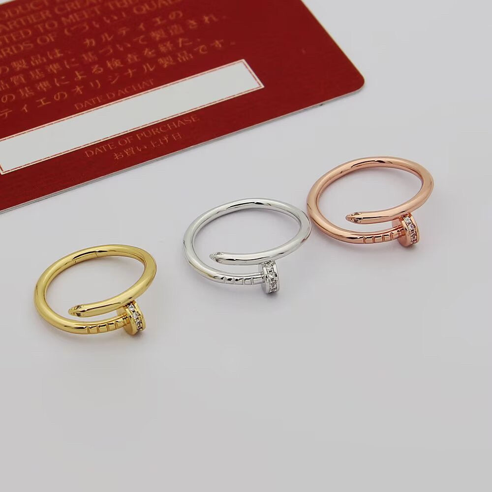 [Okajuri Jewelry] JUSTE 1.8MM HALF DIAMOND RING