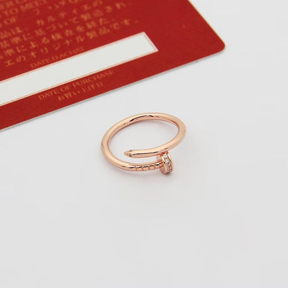 [Okajuri Jewelry] JUSTE 1.8MM HALF DIAMOND RING