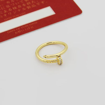 [Okajuri Jewelry] JUSTE 1.8MM HALF DIAMOND RING