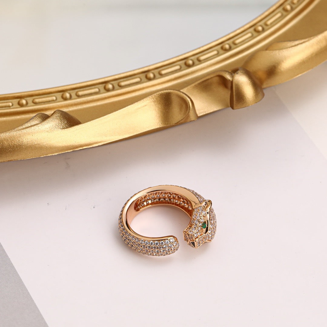 [Okajuri Jewelry] PANTHERE FULL DIAMOND SMALL RING