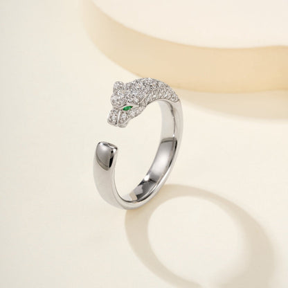 [Okajuri Jewelry] PANTHERE HALF DIAMOND SMALL RING