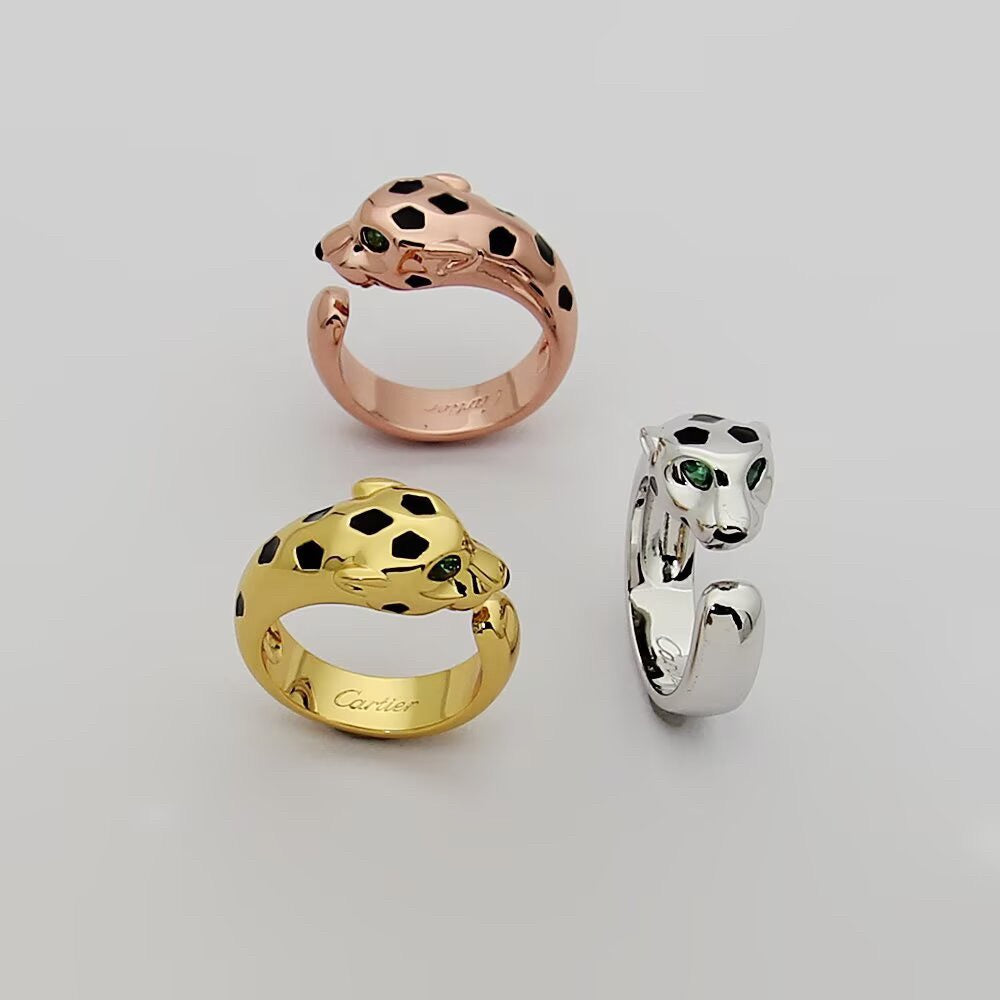 [Okajuri Jewelry] PANTHERE SPOTTED MEDIUM RING