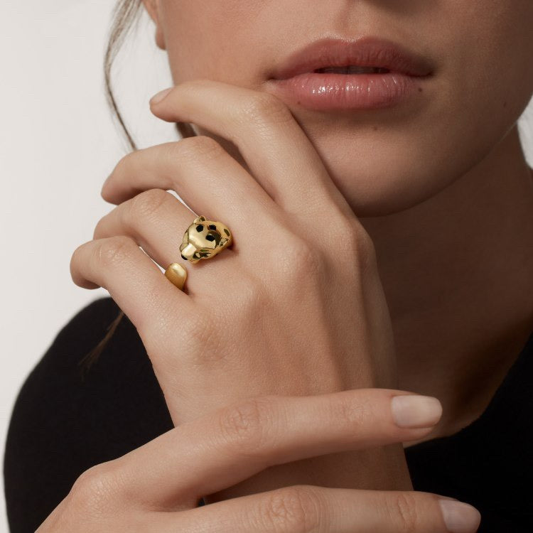 [Okajuri Jewelry] PANTHERE SPOTTED MEDIUM RING