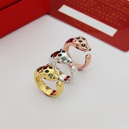 [Okajuri Jewelry] PANTHERE SPOTTED MEDIUM RING