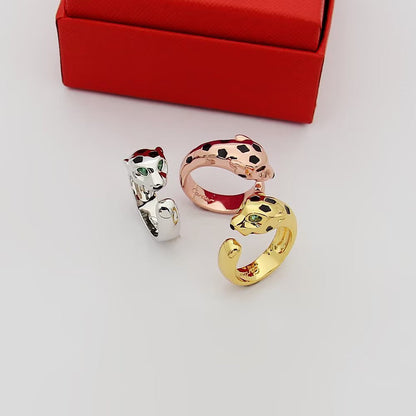 [Okajuri Jewelry] PANTHERE SPOTTED MEDIUM RING