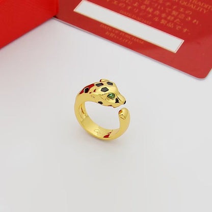 [Okajuri Jewelry] PANTHERE SPOTTED MEDIUM RING