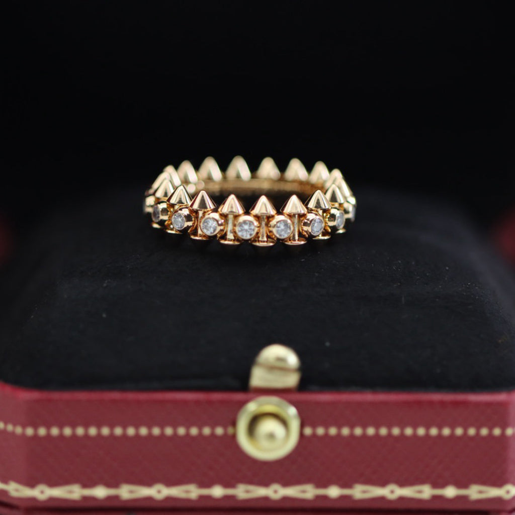 [Okajuri Jewelry] CLASH 6.8MM DIAMOND MEDIUM RING