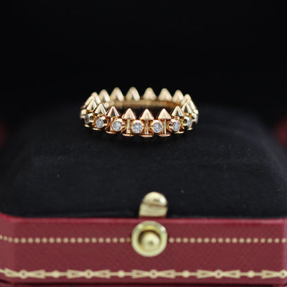 [Okajuri Jewelry] CLASH 6.8MM DIAMOND MEDIUM RING