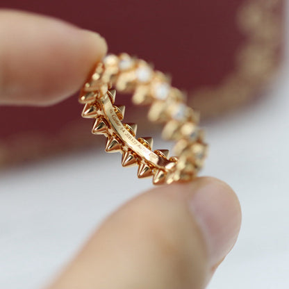 [Okajuri Jewelry] CLASH 6.8MM DIAMOND MEDIUM RING