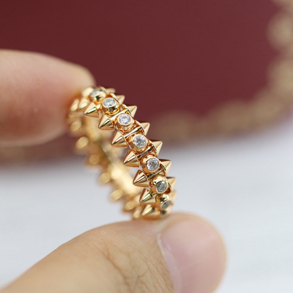 [Okajuri Jewelry] CLASH 6.8MM DIAMOND MEDIUM RING