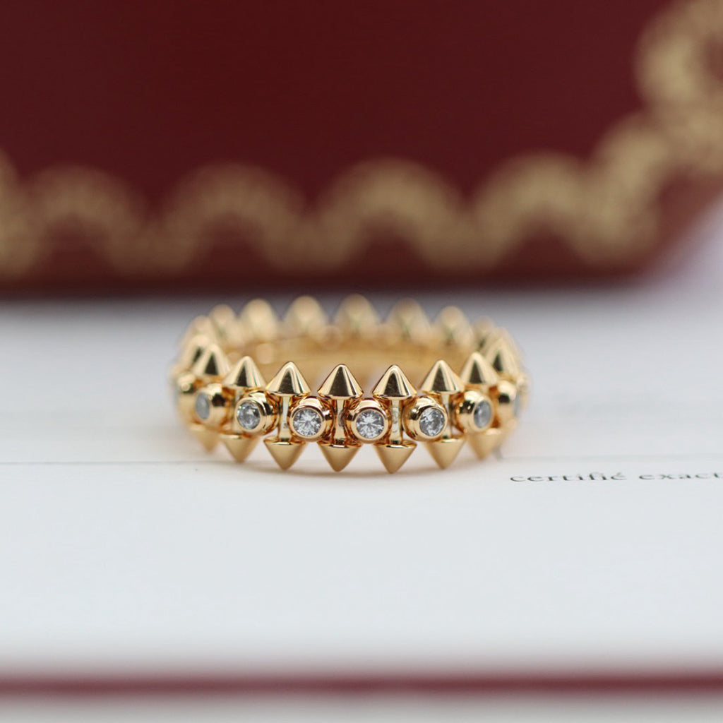 [Okajuri Jewelry] CLASH 6.8MM DIAMOND MEDIUM RING
