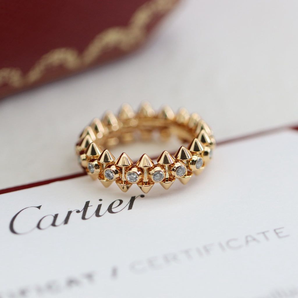 [Okajuri Jewelry] CLASH 6.8MM DIAMOND MEDIUM RING