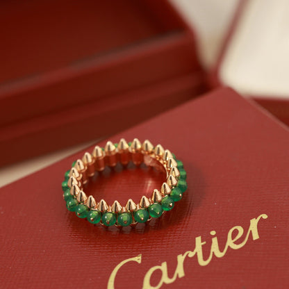 [Okajuri Jewelry] CLASH 7.9MM AGATE CHALCEDONY RING