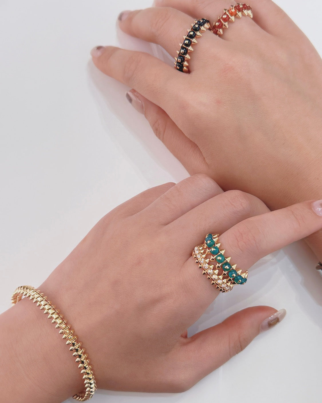 [Okajuri Jewelry] CLASH 7.9MM AGATE CHALCEDONY RING