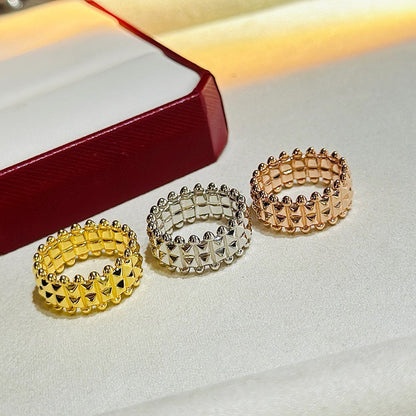 [Okajuri Jewelry] CLASH 9.2MM DOUBLE ROW RING
