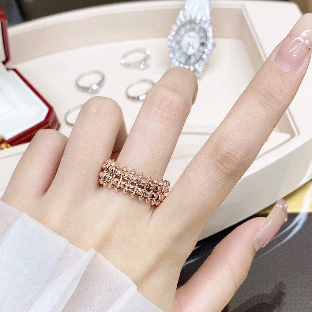 [Okajuri Jewelry] CLASH 9.2MM DOUBLE ROW RING