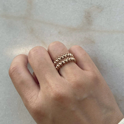 [Okajuri Jewelry] CLASH 9.2MM DOUBLE ROW RING