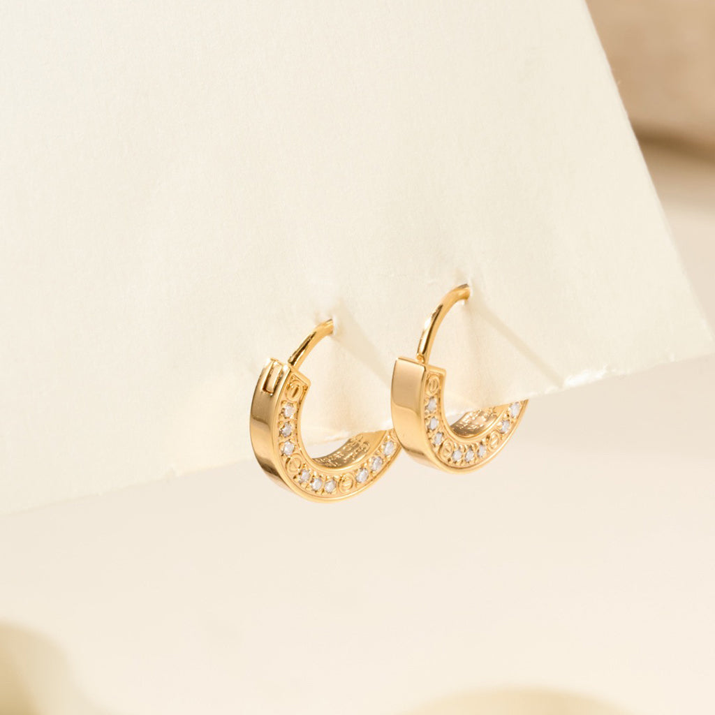 [Okajuri Jewelry] LOVE DIAMOND EARRINGS