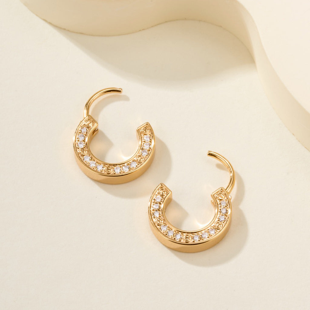 [Okajuri Jewelry] LOVE DIAMOND EARRINGS