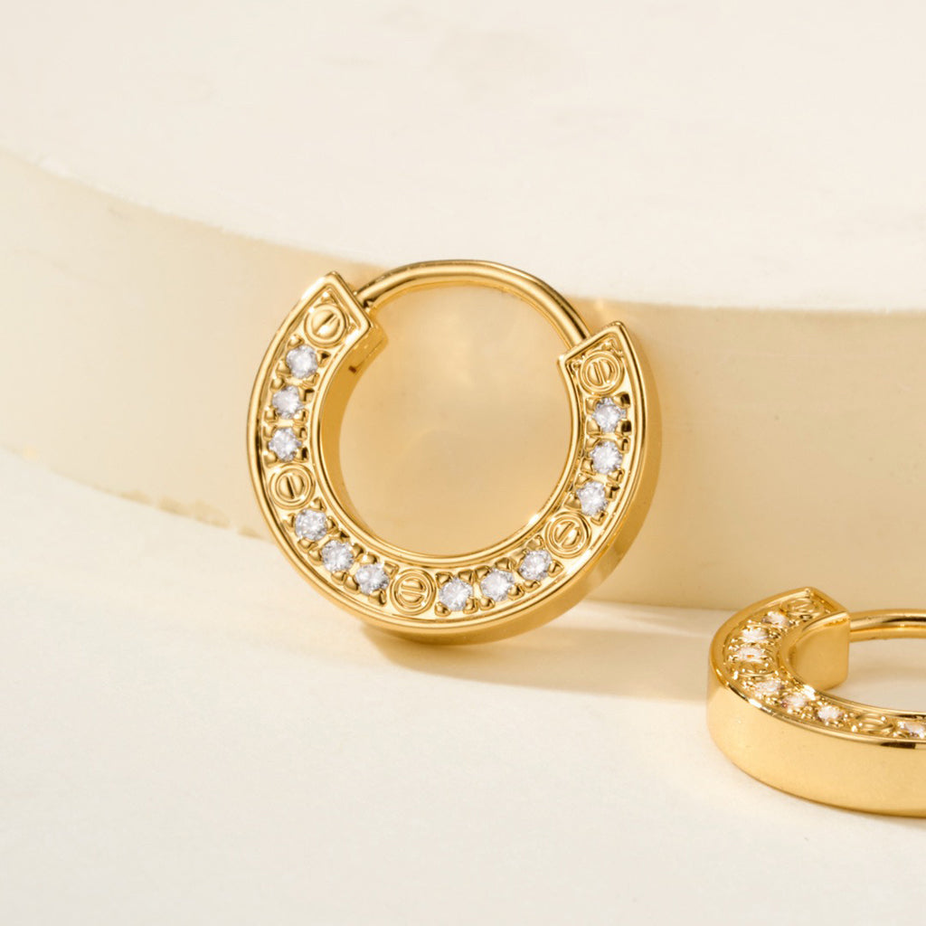 [Okajuri Jewelry] LOVE DIAMOND EARRINGS