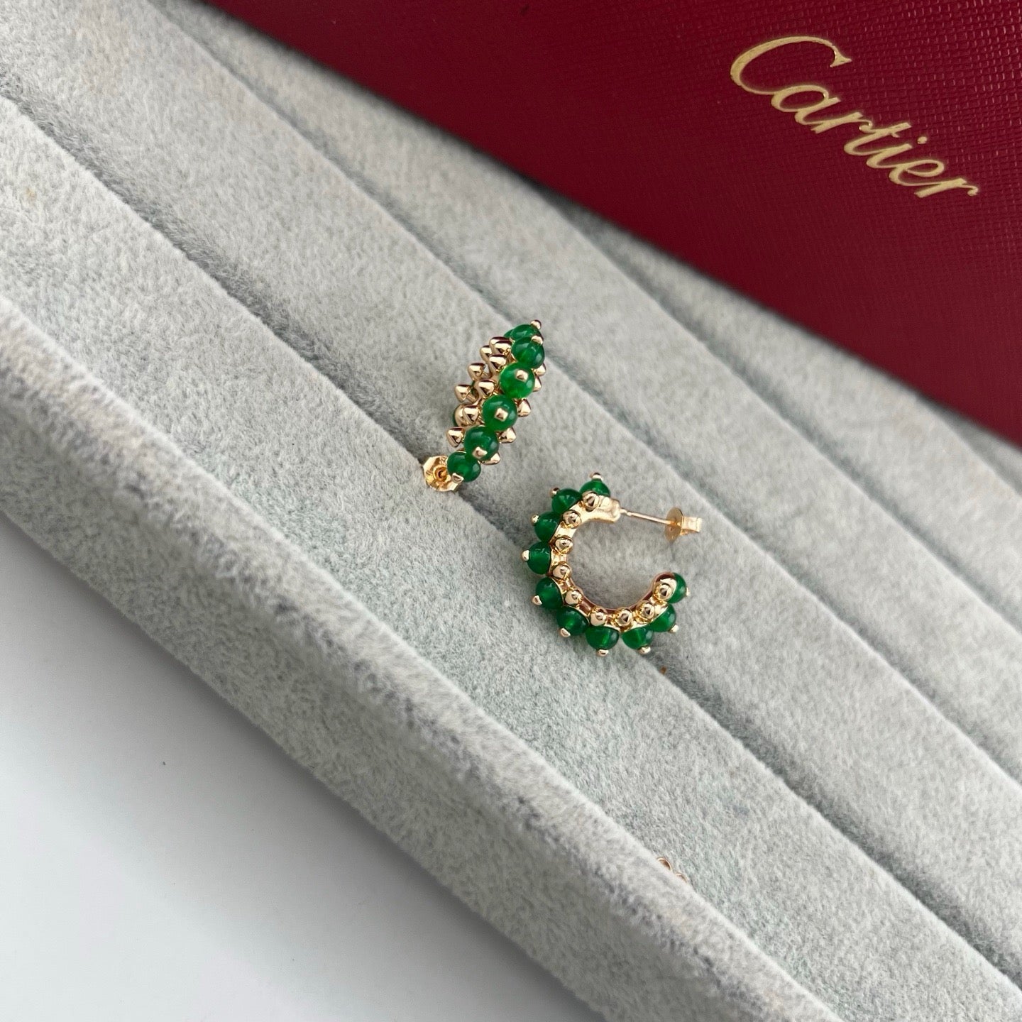 [Okajuri Jewelry] CLASH 7.9MM AGATE CHALCEDONY EARRINGS