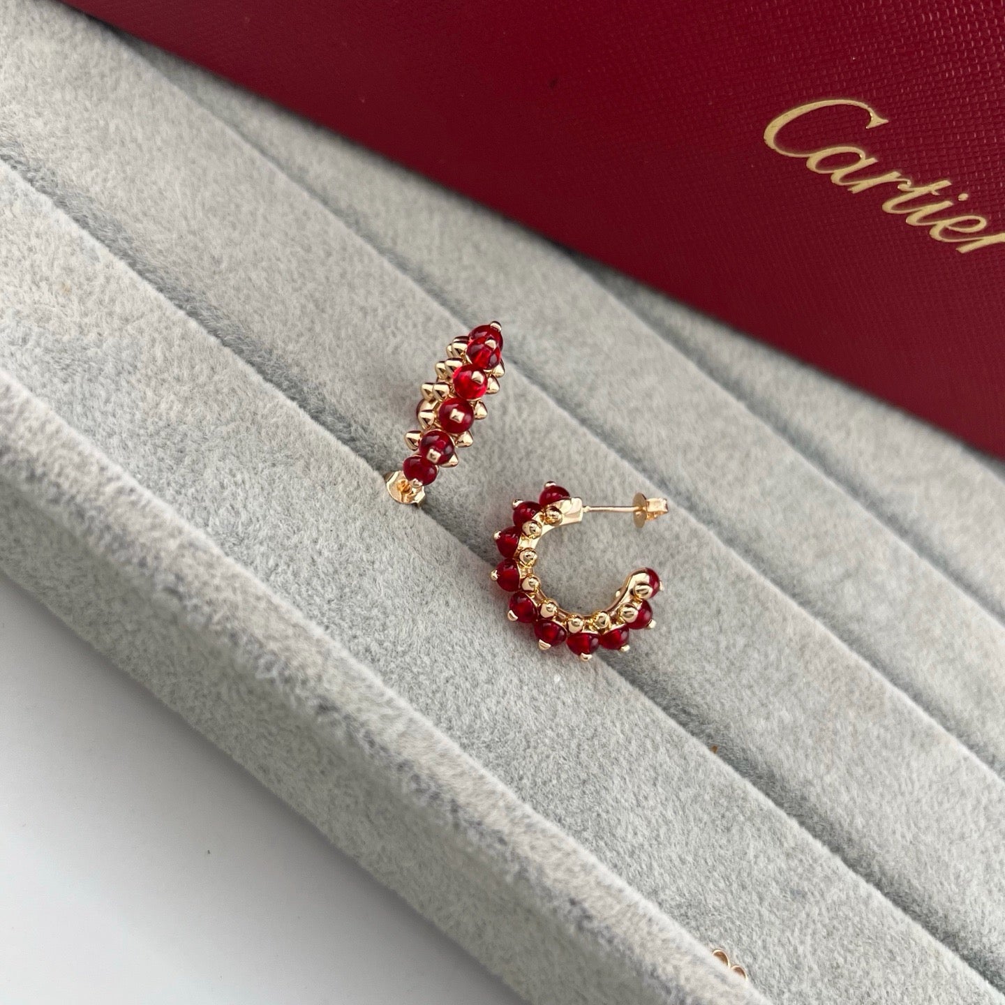 [Okajuri Jewelry] CLASH 7.9MM AGATE CHALCEDONY EARRINGS