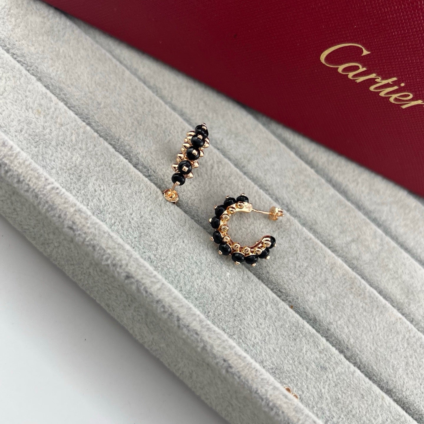 [Okajuri Jewelry] CLASH 7.9MM AGATE CHALCEDONY EARRINGS