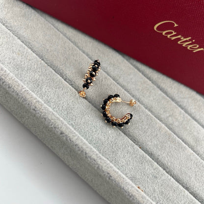 [Okajuri Jewelry] CLASH 7.9MM AGATE CHALCEDONY EARRINGS