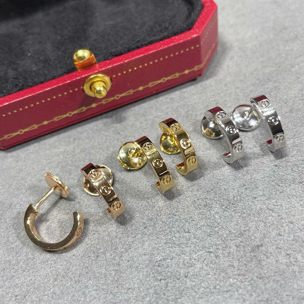 [Okajuri Jewelry] LOVE EARRINGS 2.65 MM NO DIAMOND SMALL