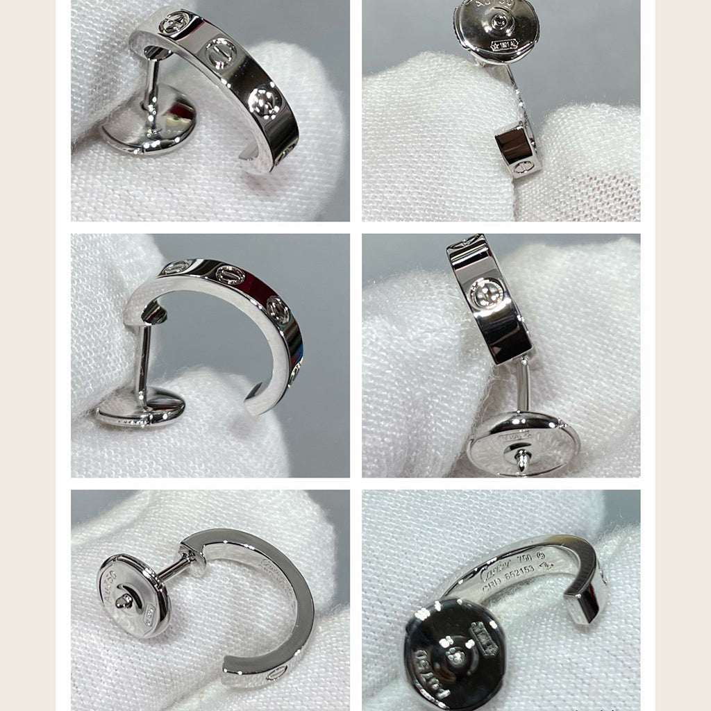 [Okajuri Jewelry] LOVE EARRINGS 2.65 MM NO DIAMOND SMALL