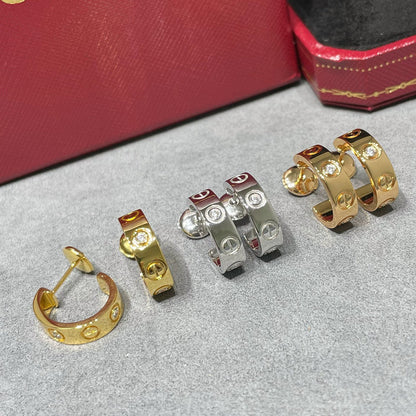 [Okajuri Jewelry] LOVE EARRINGS 5.7MM 2 DIAMONDS