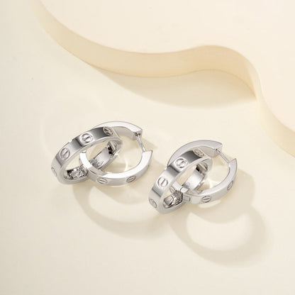 [Okajuri Jewelry] LOVE 3.3MM DANGLE EARRINGS