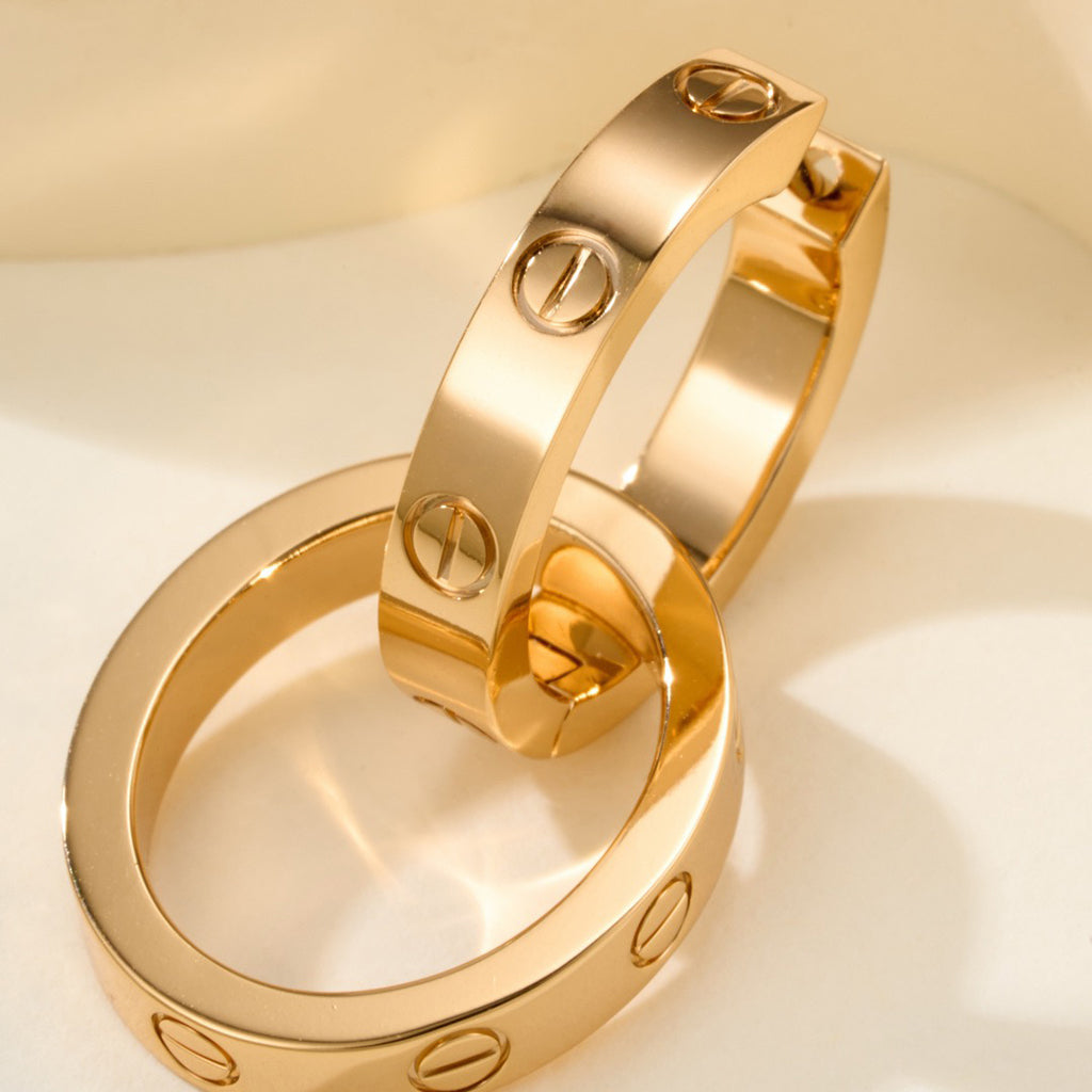 [Okajuri Jewelry] LOVE 3.3MM DANGLE EARRINGS
