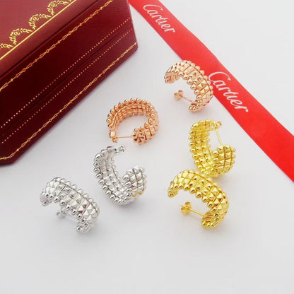 [Okajuri Jewelry] CLASH 9.2MM DOUBLE ROW EARRINGS