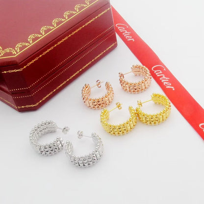 [Okajuri Jewelry] CLASH 9.2MM DOUBLE ROW EARRINGS