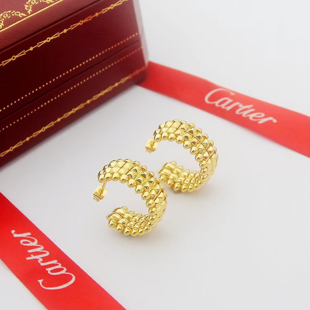 [Okajuri Jewelry] CLASH 9.2MM DOUBLE ROW EARRINGS