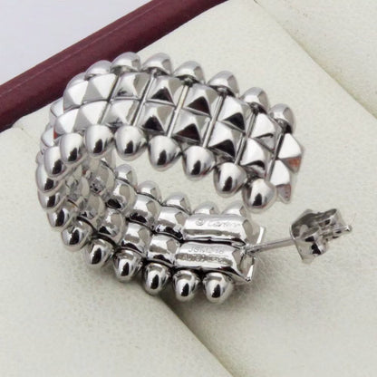 [Okajuri Jewelry] CLASH 9.2MM DOUBLE ROW EARRINGS