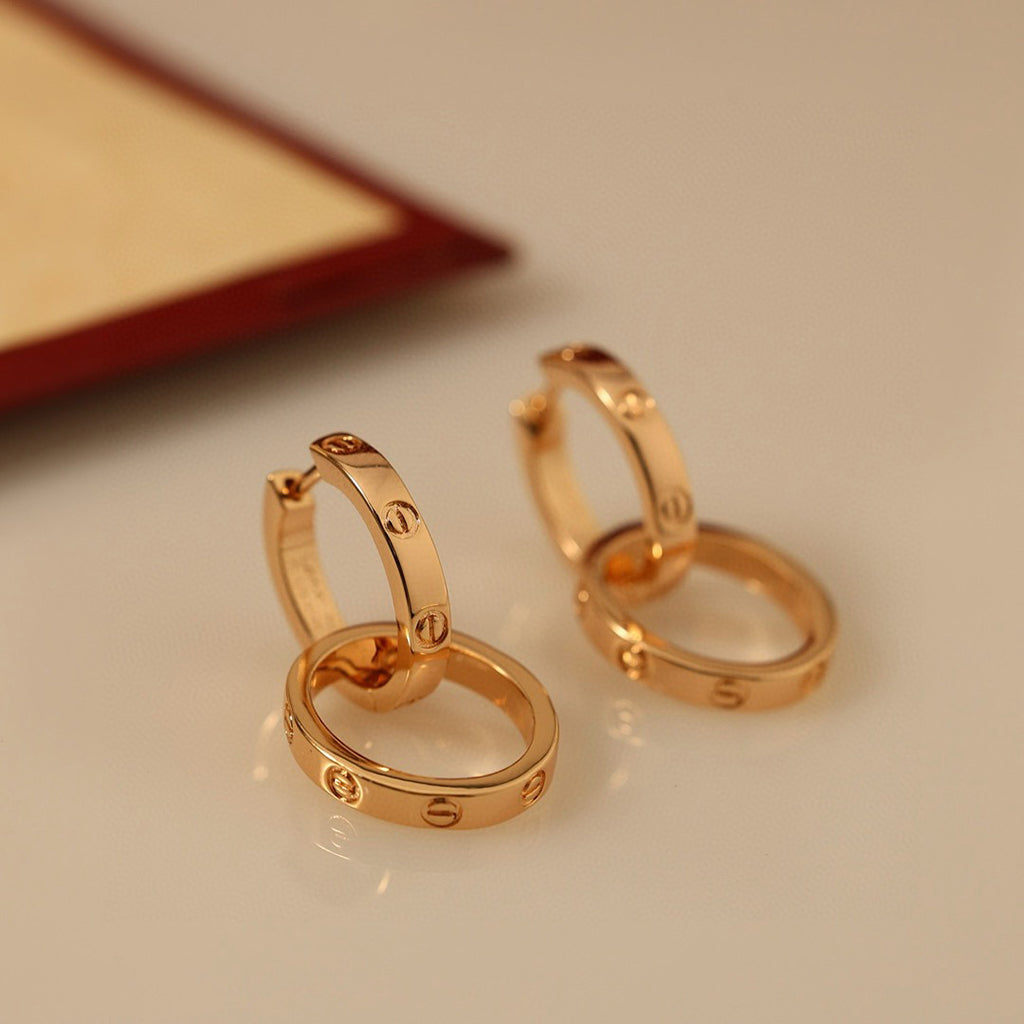 [Okajuri Jewelry] LOVE 3.3MM DANGLE EARRINGS