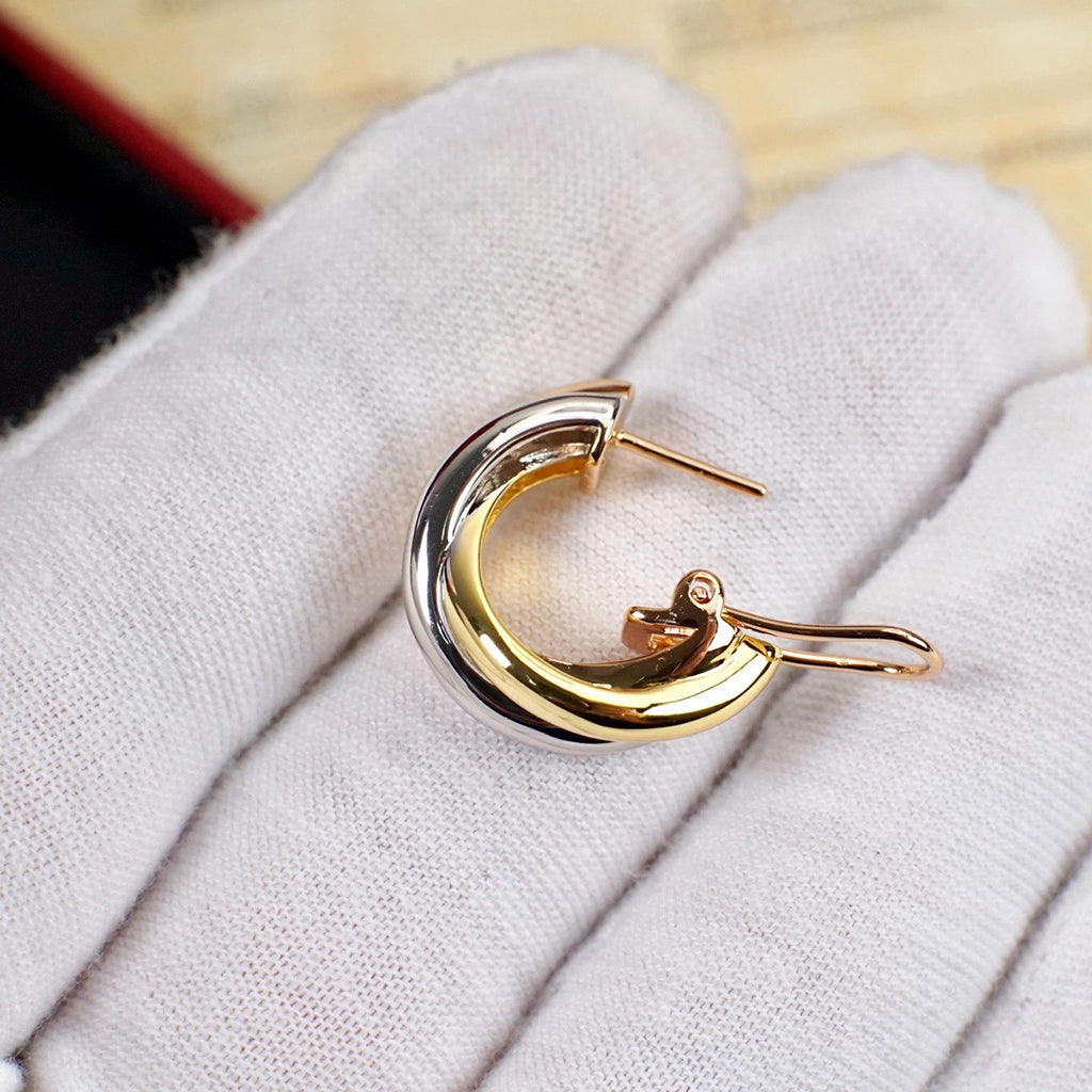 [Okajuri Jewelry] TRINITY ON DIAMOND CLASSIC EARRINGS