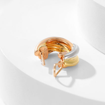 [Okajuri Jewelry] TRINITY ON DIAMOND CLASSIC EARRINGS