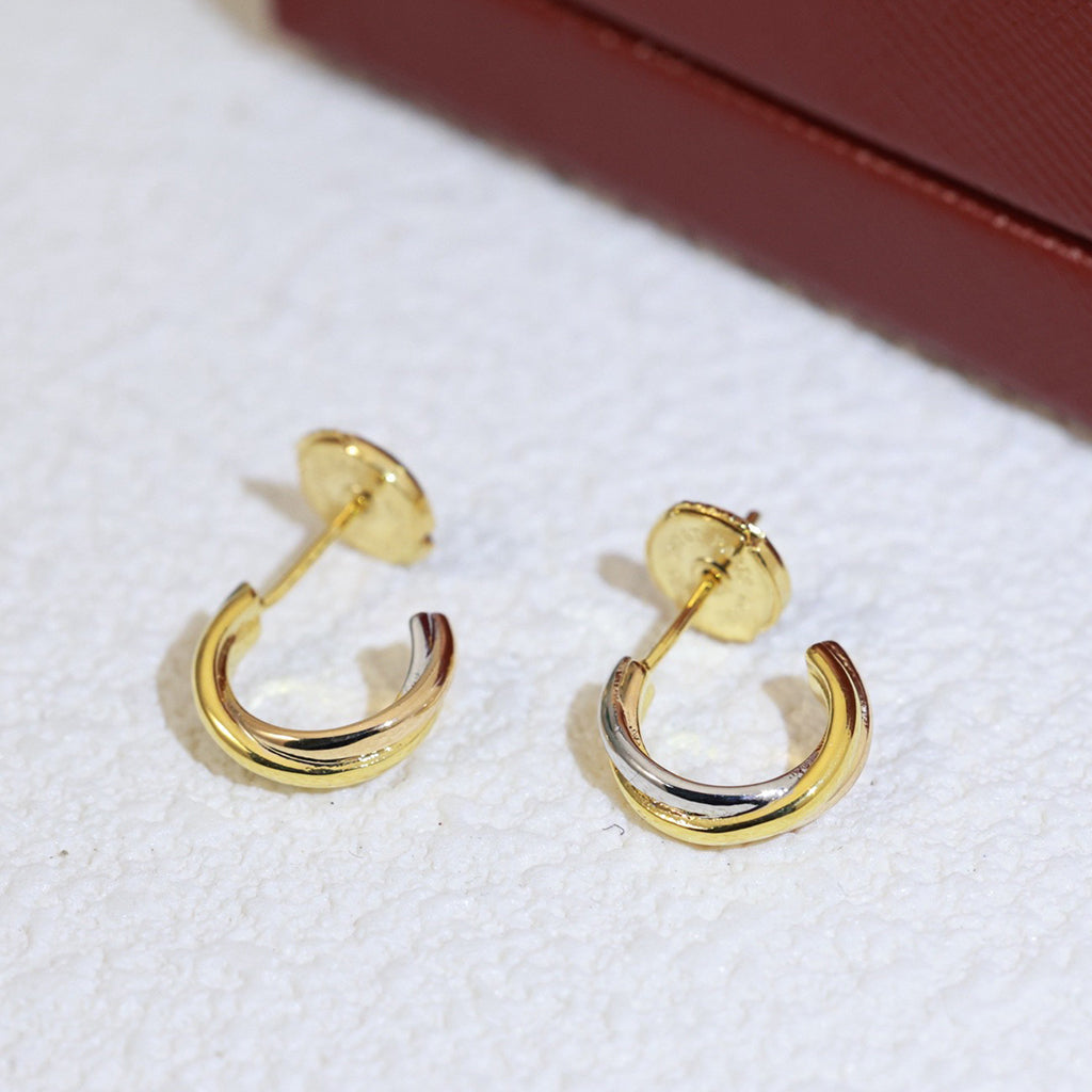 [Okajuri Jewelry] TRINITY ON DIAMOND MINI EARRINGS