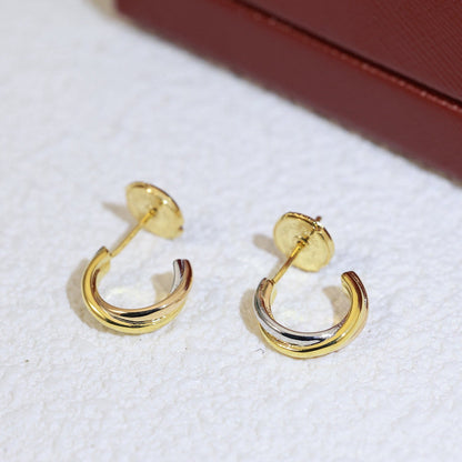 [Okajuri Jewelry] TRINITY ON DIAMOND MINI EARRINGS